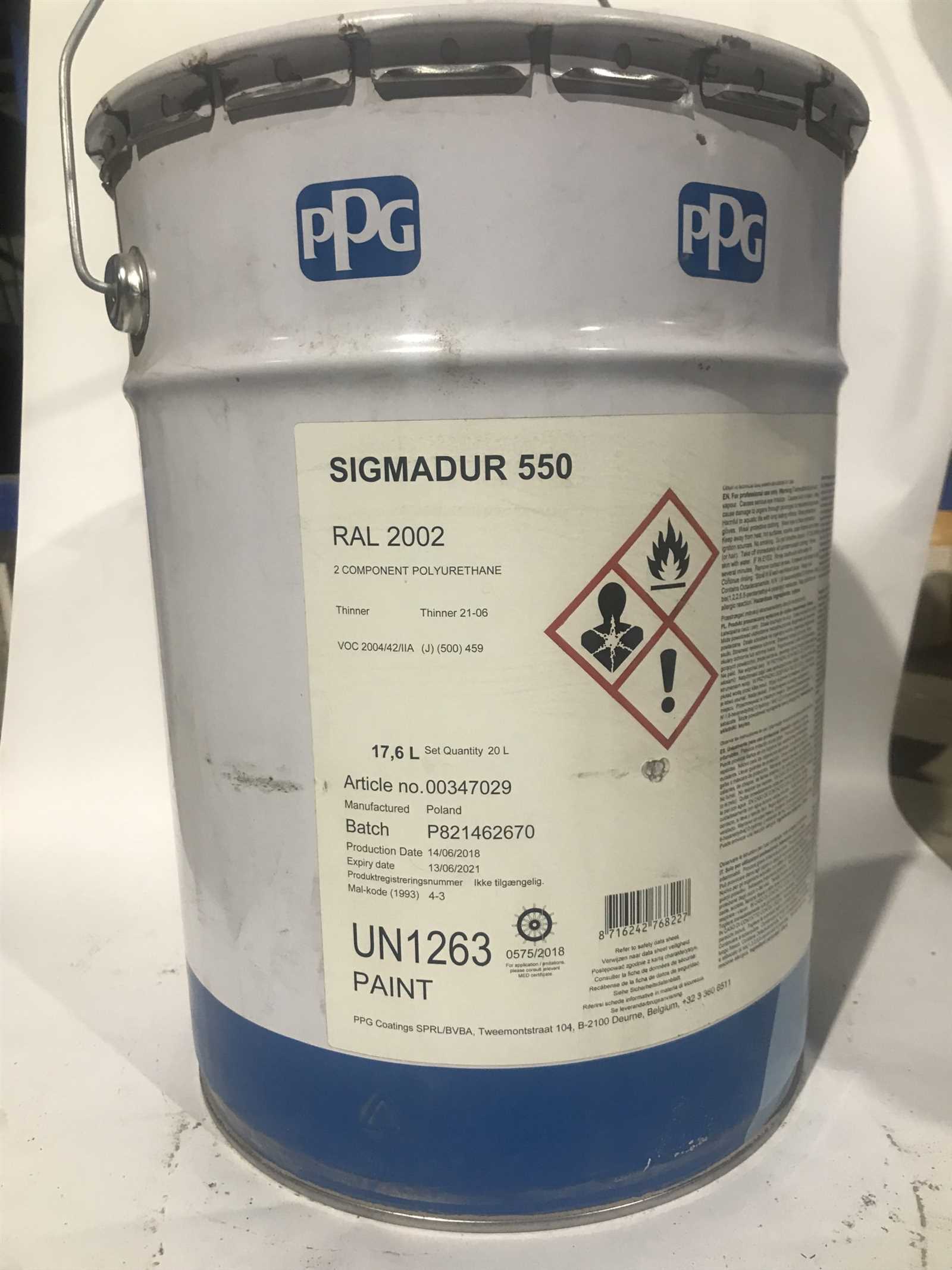 Sơn Sigmadur 550 grey 5177: Sơn công nghiệp tốt