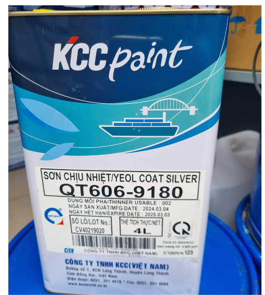 son chiu nhiet kcc 600 do mau bac