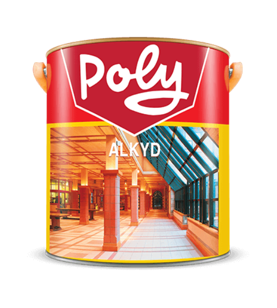 Sơn chống rỉ đỏ Poly lon 3 lít