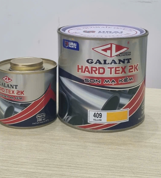 Sơn mạ kẽm Galant Hard tex 2K màu vàng 409