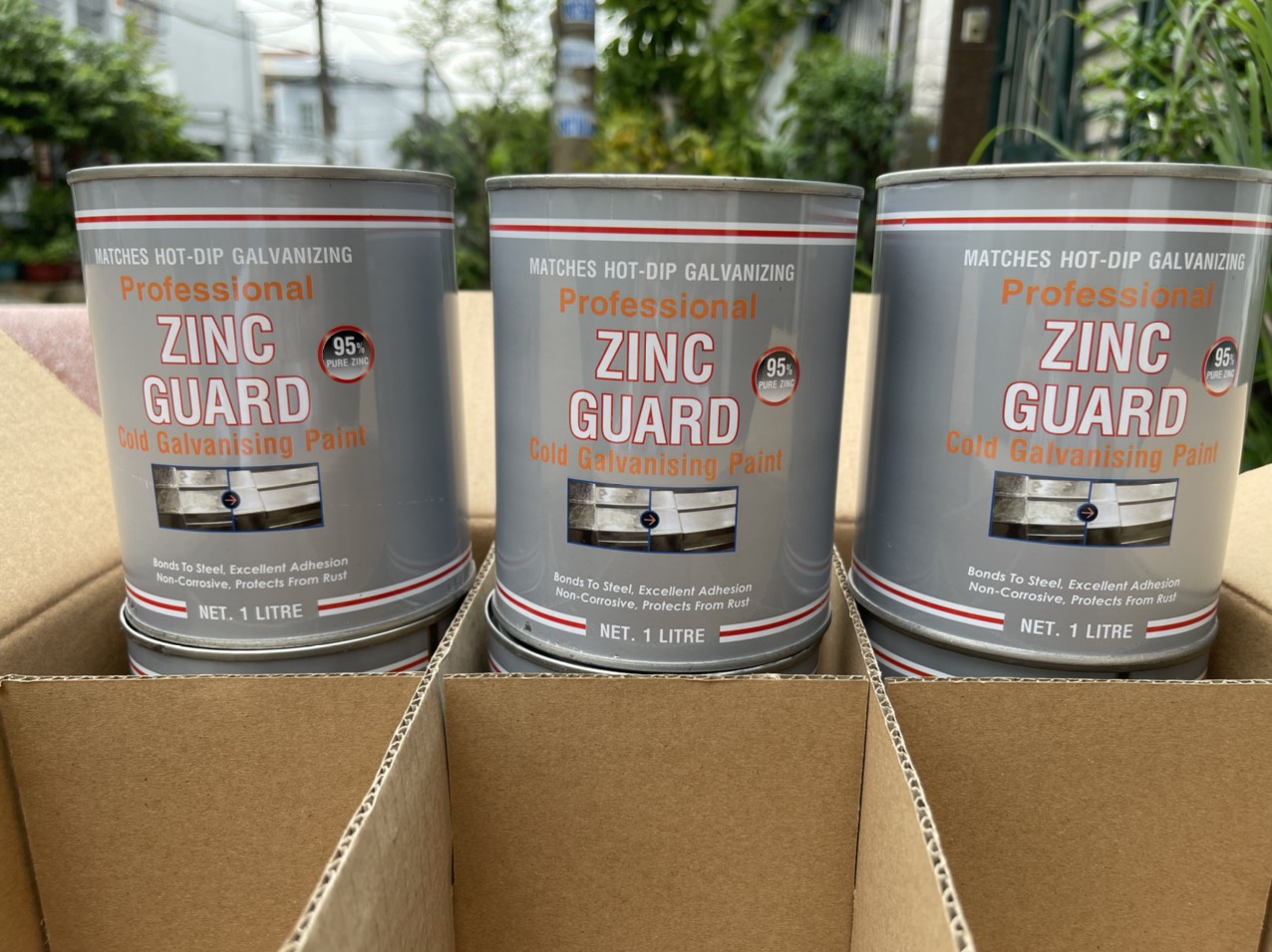 Sơn kẽm lạnh Zinc Guard 300 chống gỉ vượt trội