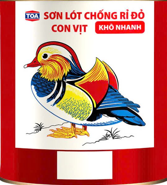 Sơn lót chống rỉ màu đỏ Con Vịt
