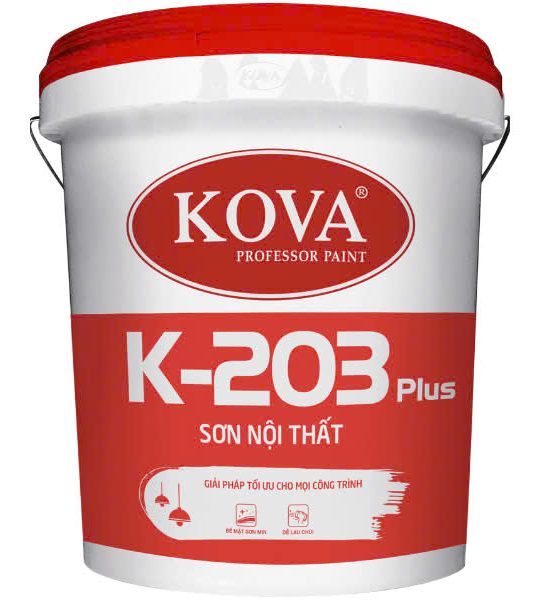 Sơn nội thất KOVA K-203 Plus (Mờ – Nền S)