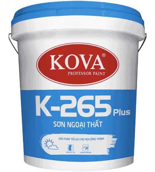 Sơn ngoại thất KOVA K-265 Plus (Mờ – Nền S, T)