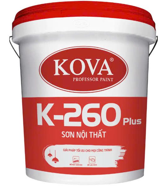 Sơn nội thất KOVA K-260 Plus (Mờ – Nền S)