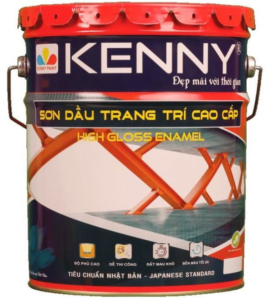 Sơn dầu trang trí High Gloss Enamel Kenny