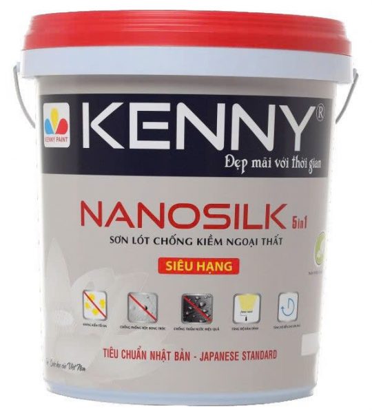 Sơn lót ngoại thất Kenny Nanoshilk 5 in 1 siêu hạng