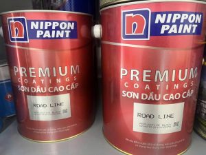 Sơn kẻ vạch đường Nippon trắng phản quang giá rẻ